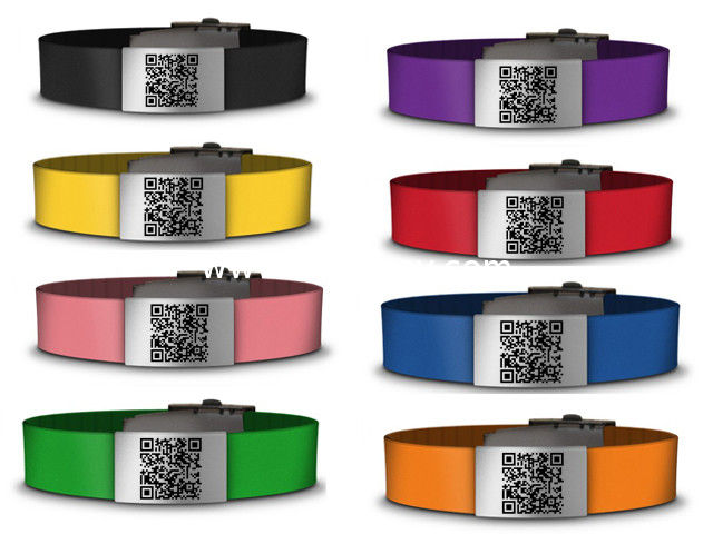 Custom Medical Alert Id Silicone Rubber Bracelets And Wristbands