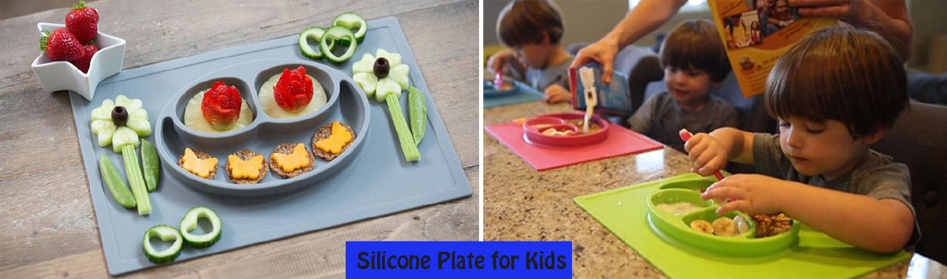 Children silicone plate