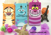 For Disney Silicone mobile phone case, Tiger and Cat Shape Mobile phone Case