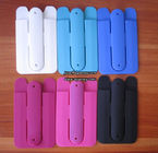 Silicone Phone stand with wallet, phone back purse, silicon rubber smart wallet