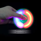 LED light flash new design ABS and  Aliminum alloy Fidget led hand spinner