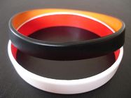 2 layers silicone bracelet, Top quality two layers silicone bracelet,wristbands, Custom made colors