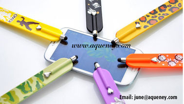 2020 factory Custom logo printing silicone slap band with touch pen