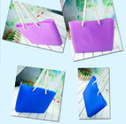 Silicone beachs bag with cotton rope / silicone shopping beach bags /beach shoulder bags