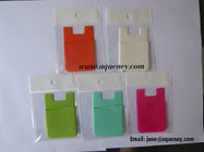 Lycra 3m sticker smart wallet mobile card holder,pouch,pocket,case