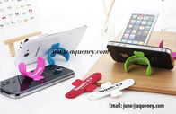 Korean Style Silicone Touch U One Touch Cellphone Stand Holder Curly Pad Finger Ring Mount