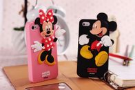 For iphone, Samsung 3D Disney Minnie and Mickey Silicone case for mobile phone