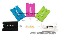 Buy newest promotional 3M sticker silicone smart wallet with phone stand