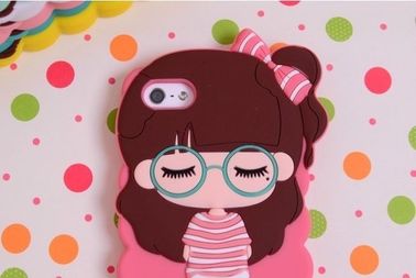 High quality stylish girl design silicon soft case for smart phone