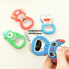 Cute cartoon design silicone bottle opener for promotion