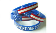 Country flags silicone bracelet Three color silicone bracelet