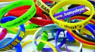 Custom World Cup soccer fans silicone wristband / bracelet strap Brazil fans / Brazilian flag bracelet