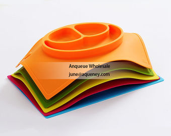 Custom made any different shape Silicone Baby and Toddler Divided Plate