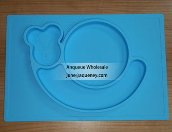 Custom made any different shape Silicone Baby and Toddler Divided Plate