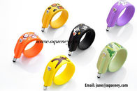 2020 factory Custom logo printing silicone slap band with touch pen