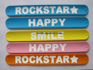 Hot selling Silicone Slap Wristband/Bracelets, low MOQ with factory price,custom color