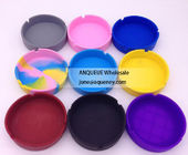 Wholesale Heat-resisting non-toxic silicone ashtray,Various color can be custom made