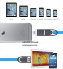2 in 1 Extendable Micro USB Cable 2A Fast Charging Adapter Retractable 1M Data Cable Charger