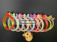 Cheap promotion gift ring shaped rainbow bracelet phone case for any mobile phone