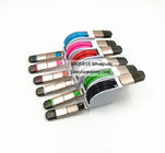Wholesale colorful micro usb cable to micro usb cable 2in1 flat micro usb cable for iphone/samsung/andriod