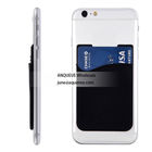 Low price buy $0.3 silicone adhesive 3M sticky wallet card holder for any smart phone