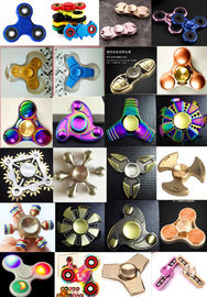 Fast delivery colorful ABS Plastic Tri Spinner EDC Fidget Hand Spinner Toy