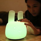 NEW Creative Dog LED Night Light For Children Baby Kids Multicolor Silicone Bedside Lamp Touch Sensor Tap Control Night