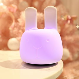 Wholesale angola rabbit led night light usb charging lamp 7 changeing color