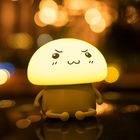 Cute Q LED night light, Creative new silicone light touch LED pat light