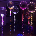 Hot sell Colorful Led string light transparent bobo balloon for festival party celebration decoration
