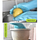 Colorful Non stick Durable Heat and Slip Resistant Long Silicone Scrubbing Brush Gloves
