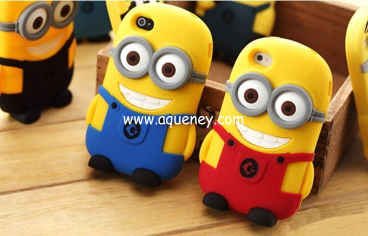 Anqueue Rubber mobile phone case, despicable me cell phone case, silicon case for iphone 5
