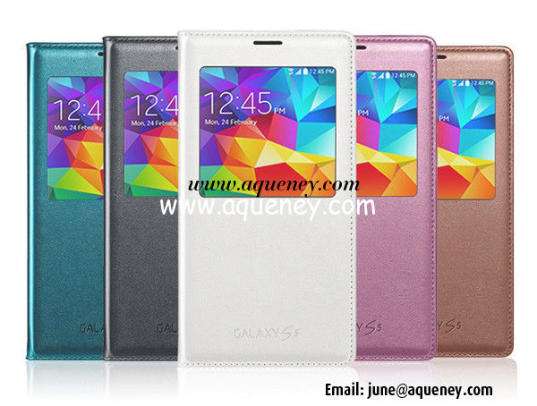 China Supplier Wholesale leather case for Samsung Galaxy S5 I9600