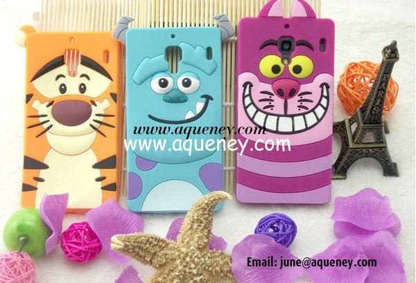Animal shape mobile phone silicon case for new Galaxy S5 I9600