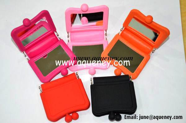Buy Silicone Mirror Purse Wallet Bag with low price