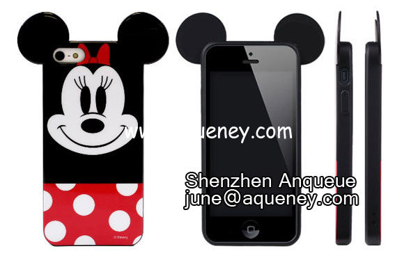 Wholesale Cartoon Case TPU mobile phone case for Iphone 5 / 5S