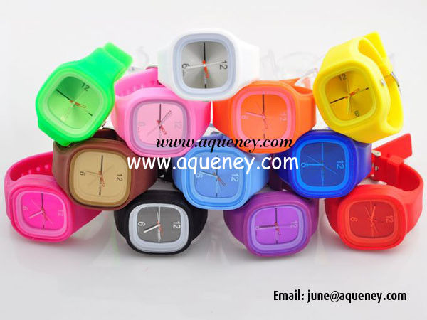 Band new Cheap Stylish Jelly Silicone Watch with wholesale price