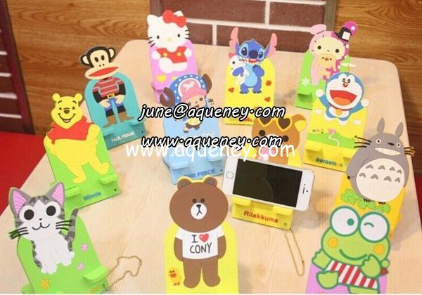 12 different design Cartoon Phone stand for mobile phone, for Ipad