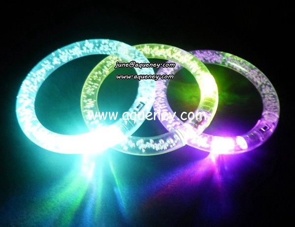 Acrylic LED wristband, LED flashing wristband with led light