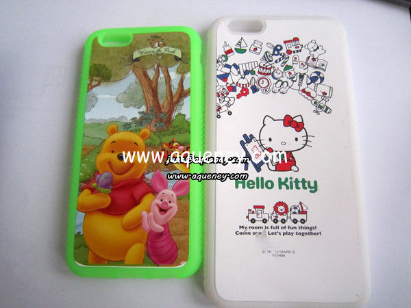 Full color printing silicone case 4.7" and 5.5" silicone mobile phone case cover