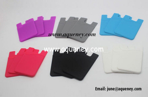 Hot sale silicone smart wallet silicone card holder with logo printing