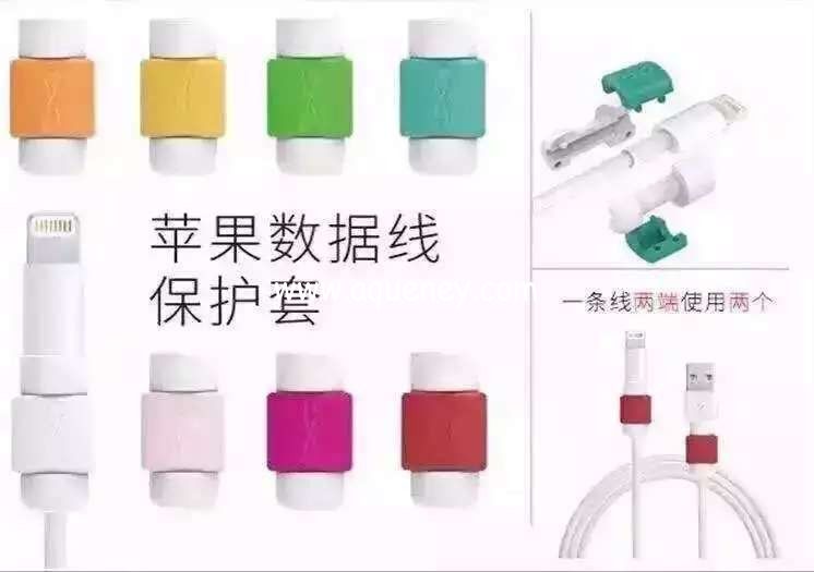 Wholesale Silicone USB Cable Protector for Any mobile phone Cable