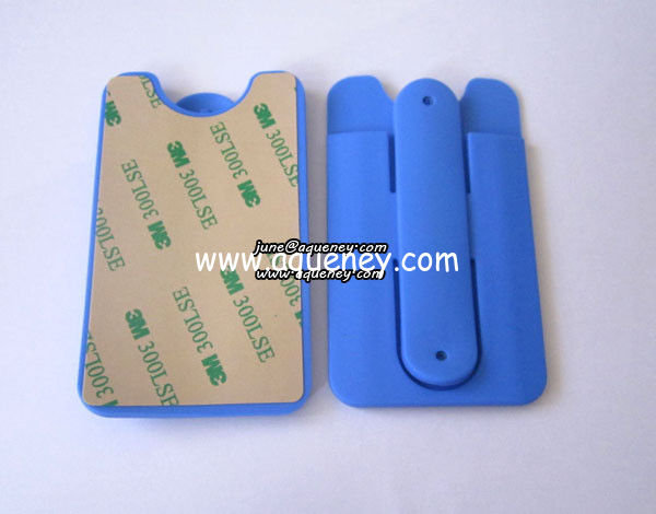 Custom colorful Silicone Smart wallet with phone stand, free sampe support