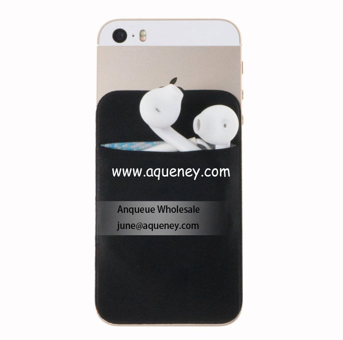 Promotion Various Color Card holder For Cellphone, Protective Lycra Smart Wallet
