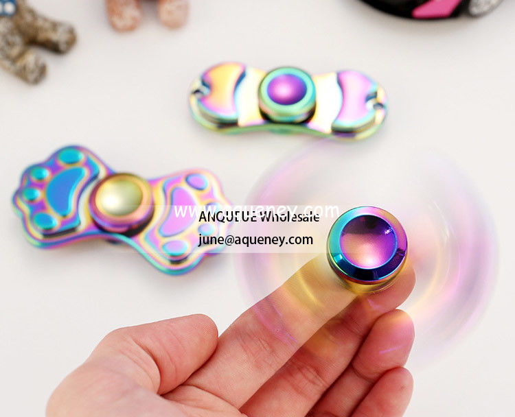 Colorful zinc alloy metal hand spinner toys fidget spinner,low price, accept OEM
