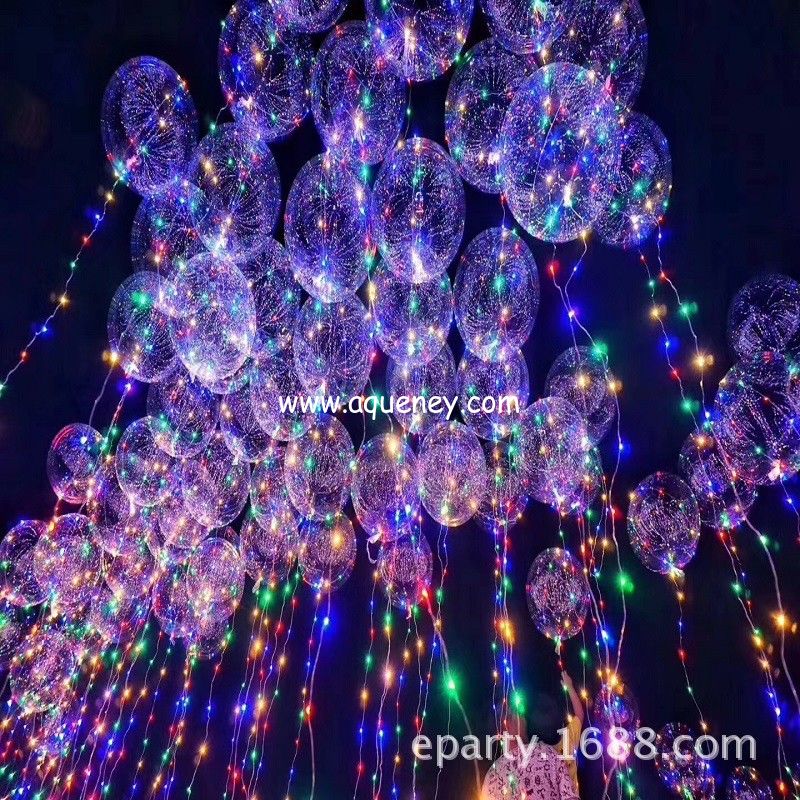 Transparent balloon LED lights, balloon Bling Bling Colorful light for birthday party decoration wedding layout