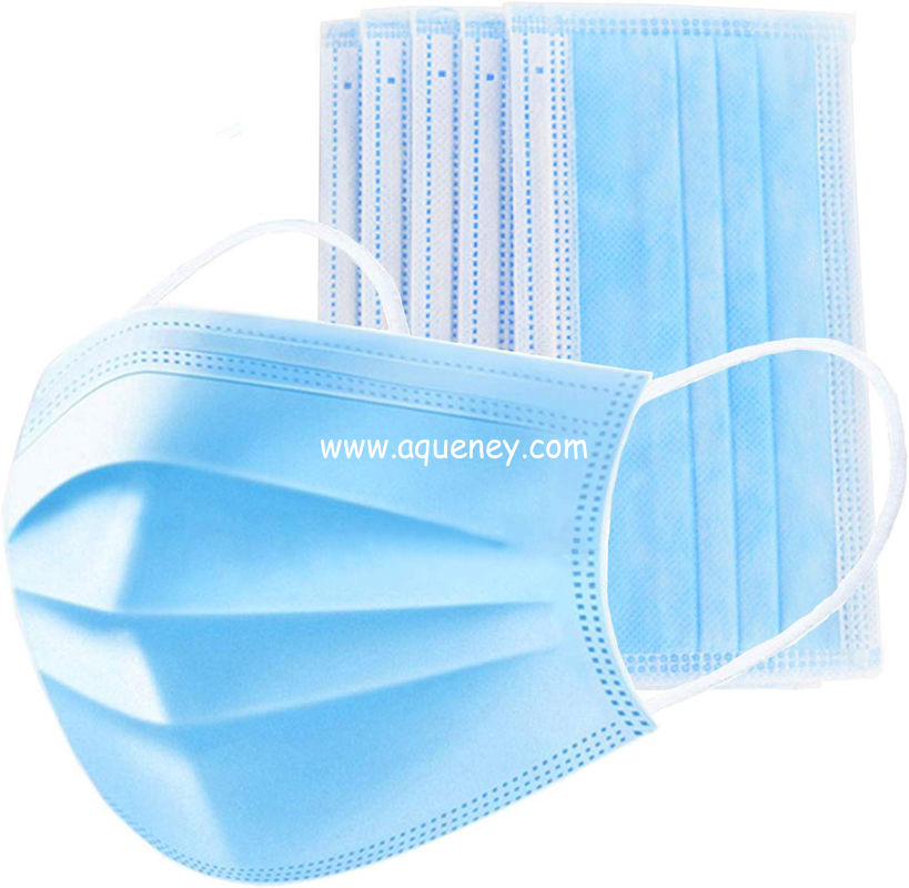 3-Ply Face Mask with Earloop and Nose Clip Breathability Comfort-Great for Personal Health